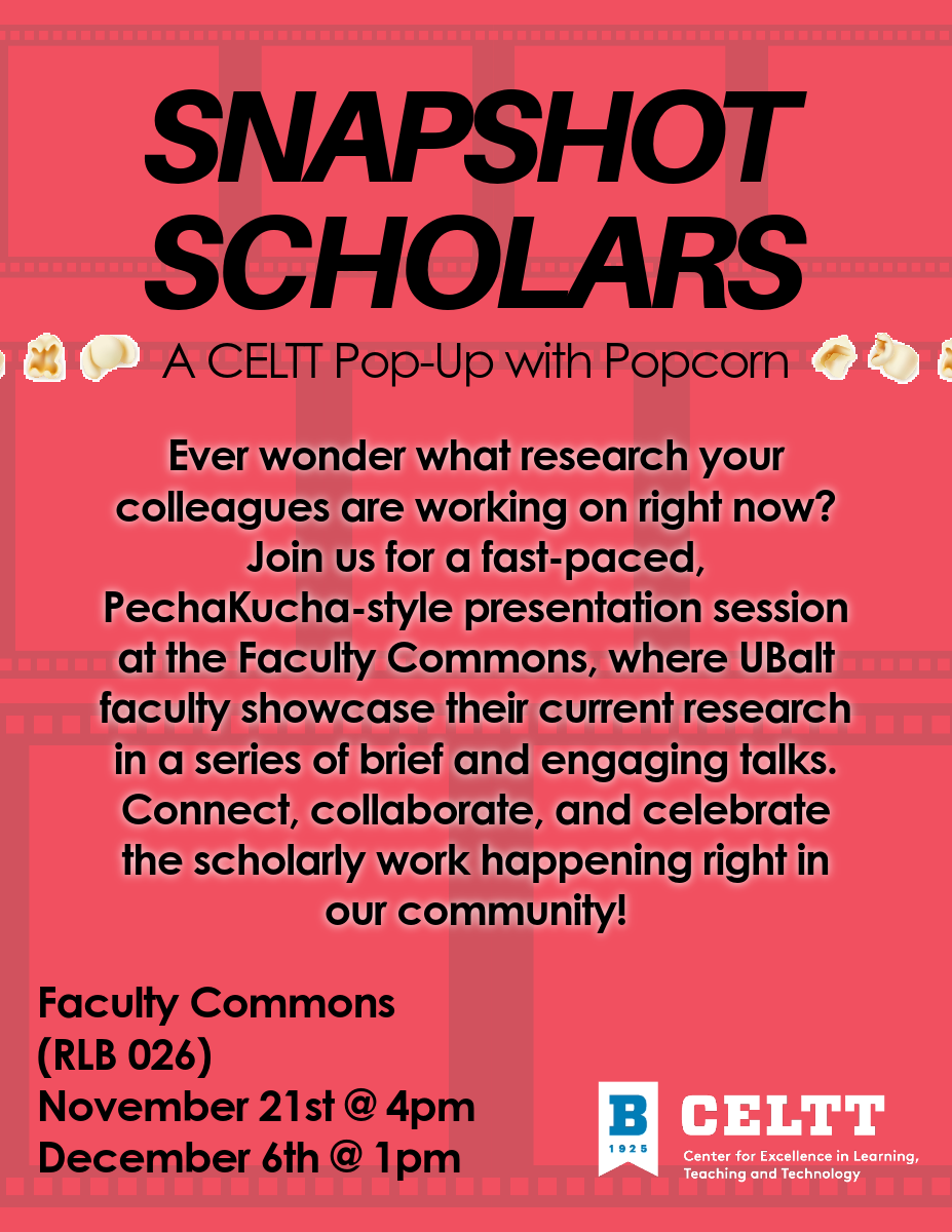 Snapshot Scholars (A Popcorn Pop-Up)